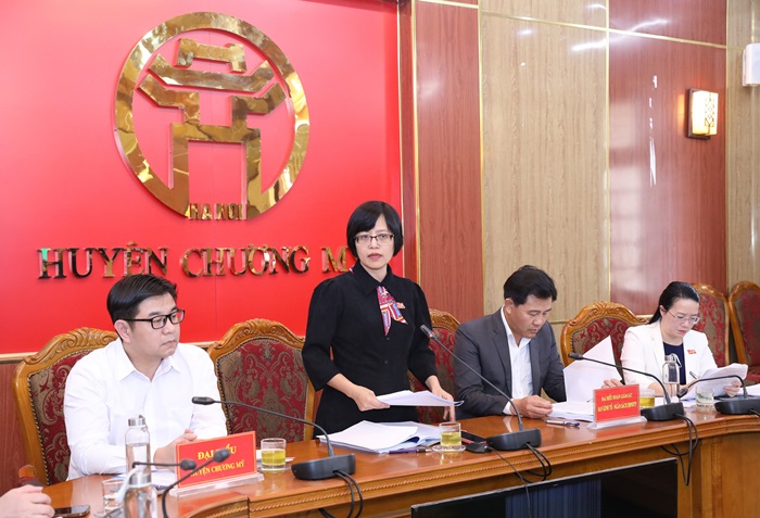 Chương Mỹ: Tiếp và làm việc với Đoàn giám sát Ban kinh tế - Ngân sách HĐND Thành phố Hà Nội